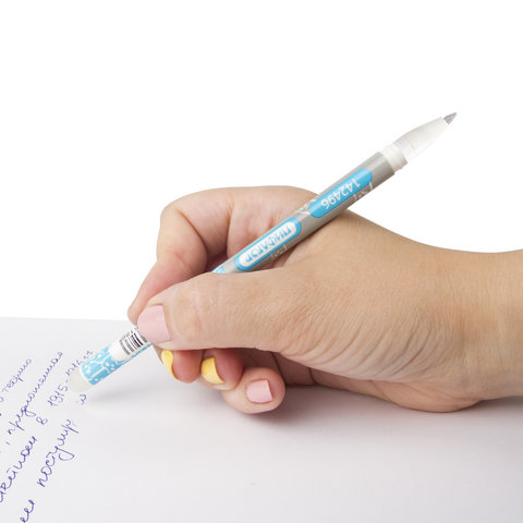 картинка Ручка гелевая стираемая, 0,5 мм, синяя, корп. цветной, ПИФАГОР, 142496 от магазина Альфанит в Кунгуре