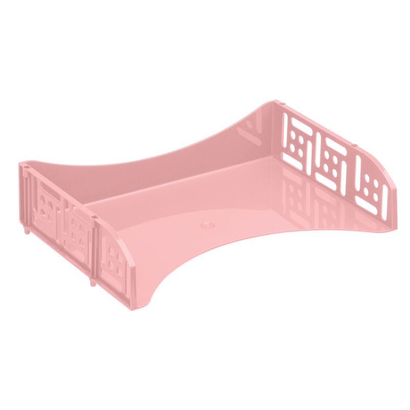 картинка Лоток для бумаг горизонтальный 1 отдел, пластик, розовый, "Field", СТАММ, ЛТГ-13690/ЛТ842 от магазина Альфанит в Кунгуре
