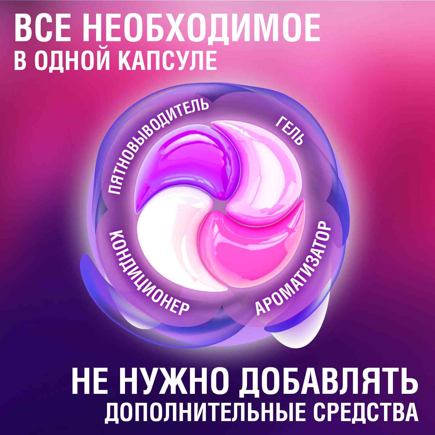 картинка Средство для стирки в капсулах, 60 шт, контейнер, "Магия сакуры", LAIMA, 608877 от магазина Альфанит в Кунгуре
