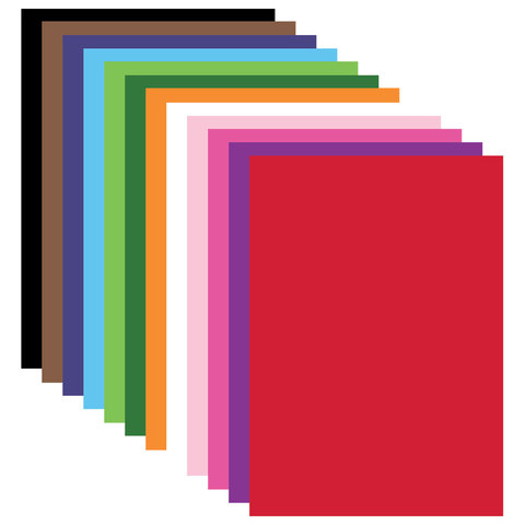картинка Картон цветной двусторонний, А4, 48 л, 12 цв, тонированный, BRAUBERG, 124744 от магазина Альфанит в Кунгуре