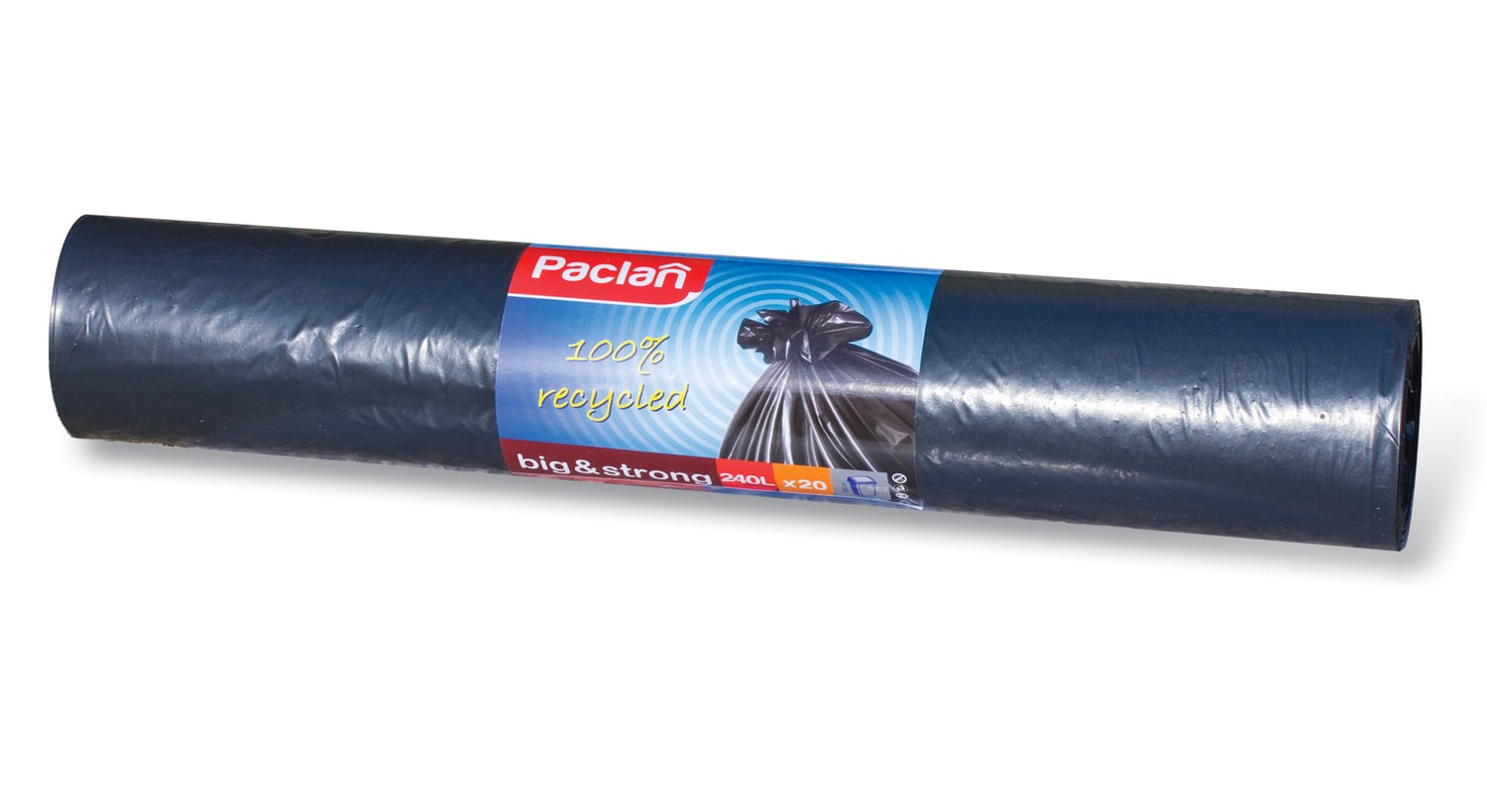 картинка Мешки для мусора, 240 л, 20 шт, 90*140 см, 35 мкм, "Big&Strong", Paclan от магазина Альфанит в Кунгуре