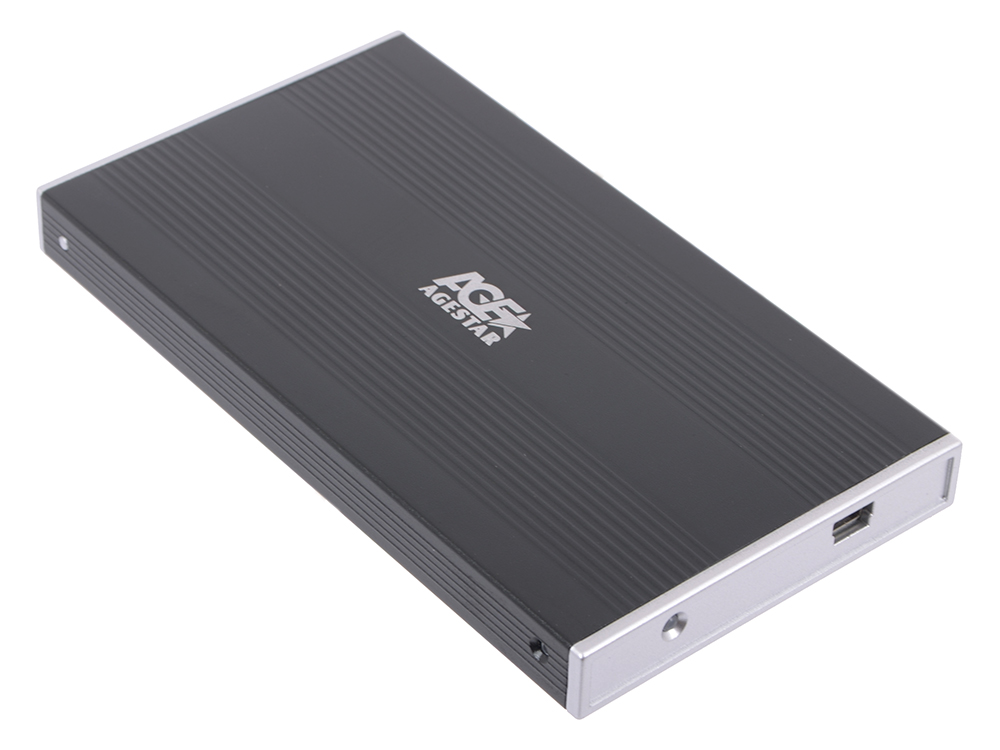 картинка Внешний корпус USB 2.0 для 2.5" HDD SATA Age Star SUB2S, пластик, черный от магазина Альфанит в Кунгуре