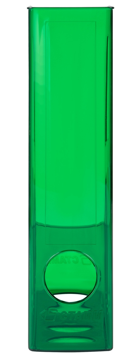 картинка Лоток для бумаг вертикальный 1 отдел, 300*250*75 мм, пластик, зеленый тонированный, "Лидер", СТАММ, ЛТВ-30458 от магазина Альфанит в Кунгуре