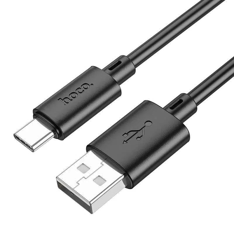 картинка Кабель зарядный для мобильных устройств Hoco X88 USB Type C — USB Type C, 1,0 м, черный от магазина Альфанит в Кунгуре