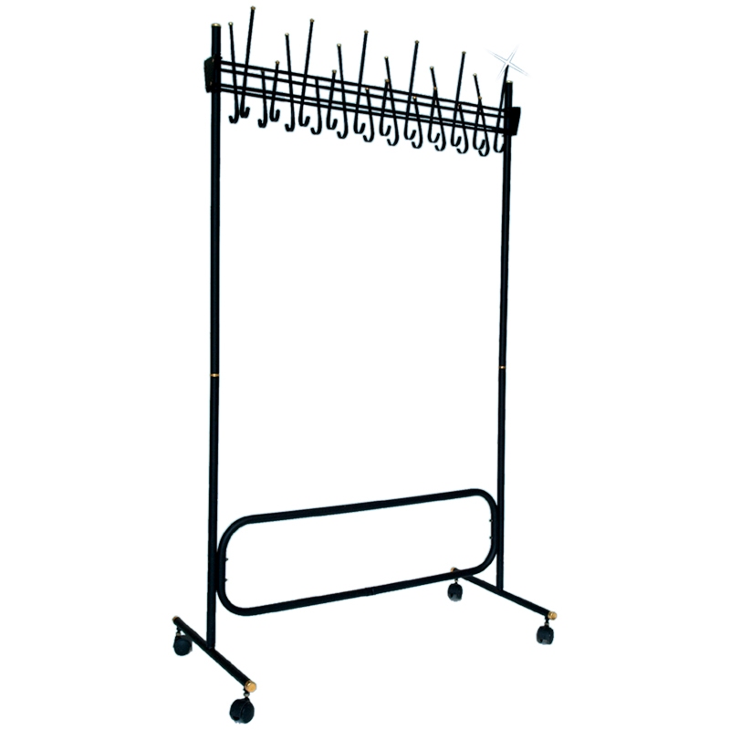 картинка Вешалка напольная, 110,5*186,5 см, 22 крючка, металл, черный, Титан, СК (СКР) черная от магазина Альфанит в Кунгуре