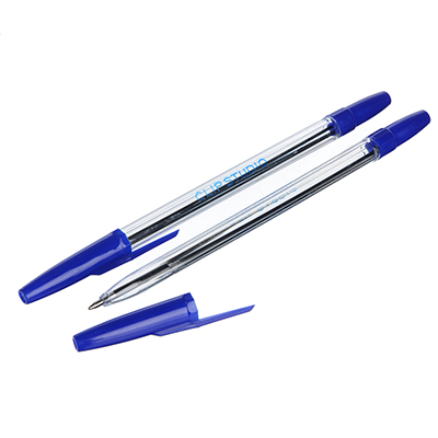 картинка Ручка шариковая, 0,7 мм, синяя, корп. прозрачный, ClipStudio, 525-104 от магазина Альфанит в Кунгуре