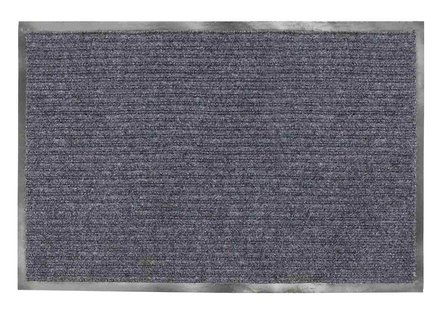 картинка Коврик входной, 120*150 см, влаговпитывающий, ворсовый, ребристый, серый, LAIMA, 602875 от магазина Альфанит в Кунгуре