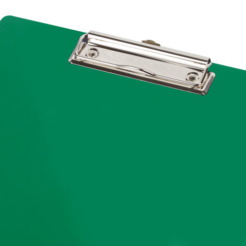 картинка Доска-планшет с верхним прижимом, А4, пластик, зеленый, "Contract", BRAUBERG, 228682 от магазина Альфанит в Кунгуре