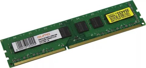 картинка Модуль памяти DIMM 8 GB, Qumo, DDR3, 1600 МГц, QUM3U-8G160011/R от магазина Альфанит в Кунгуре