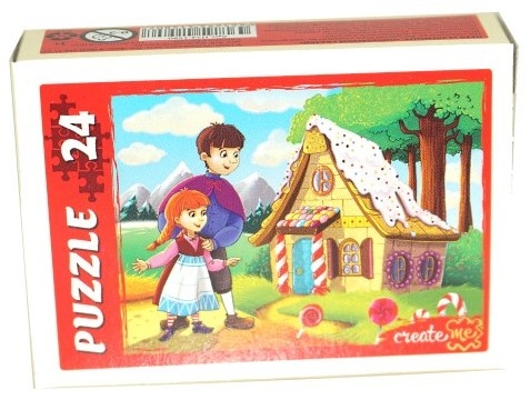 картинка Пазл 24 эл., ассорти, "Популярные сказки", Рыжий кот, П24-1580 от магазина Альфанит в Кунгуре