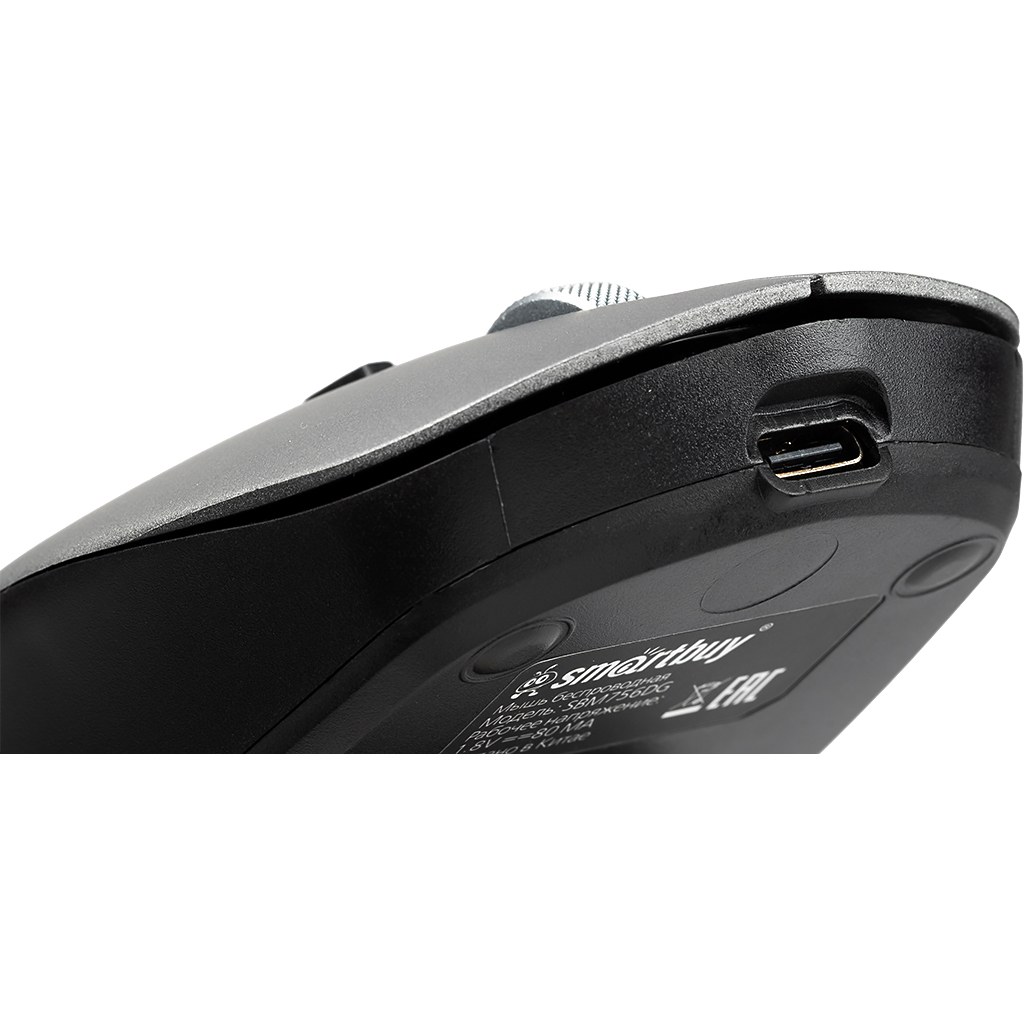 картинка Мышь беспроводная бесшумная SmartBuy One X56, 800-1600 dpi, серый, SBM756DG от магазина Альфанит в Кунгуре