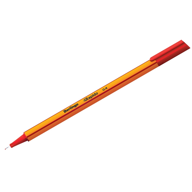 картинка Ручка капиллярная, 0,4 мм, красная, "Rapido", Berlingo, СК_40102 от магазина Альфанит в Кунгуре