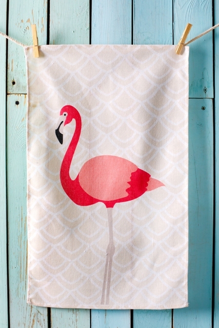 картинка Полотенце рогожка 35*60см, "Фламинго", Эдем от магазина Альфанит в Кунгуре