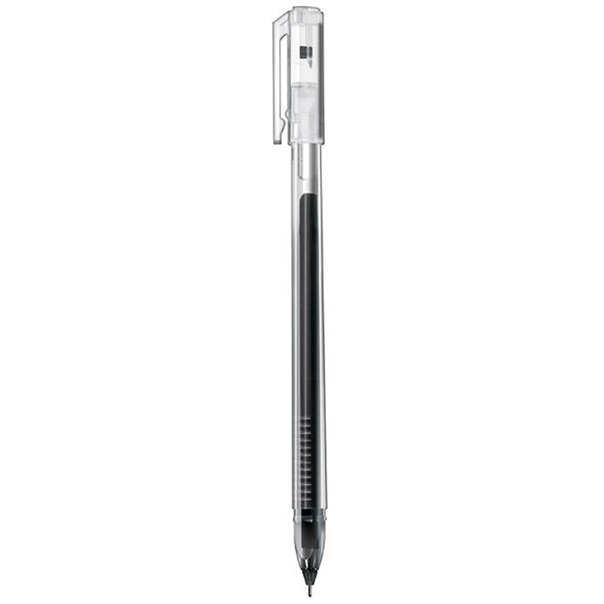 картинка Ручка гелевая, 0,5 мм, черная, корп. прозрачный, "Pin", Hatber, GP_064520 от магазина Альфанит в Кунгуре