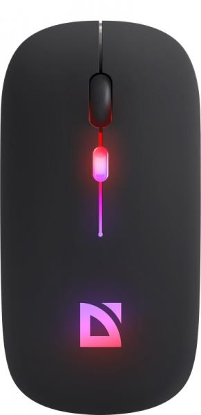 картинка Мышь беспроводная бесшумная Defender Touch MM-997, 800-1600 dpi, черный, подсветка, 52997 от магазина Альфанит в Кунгуре