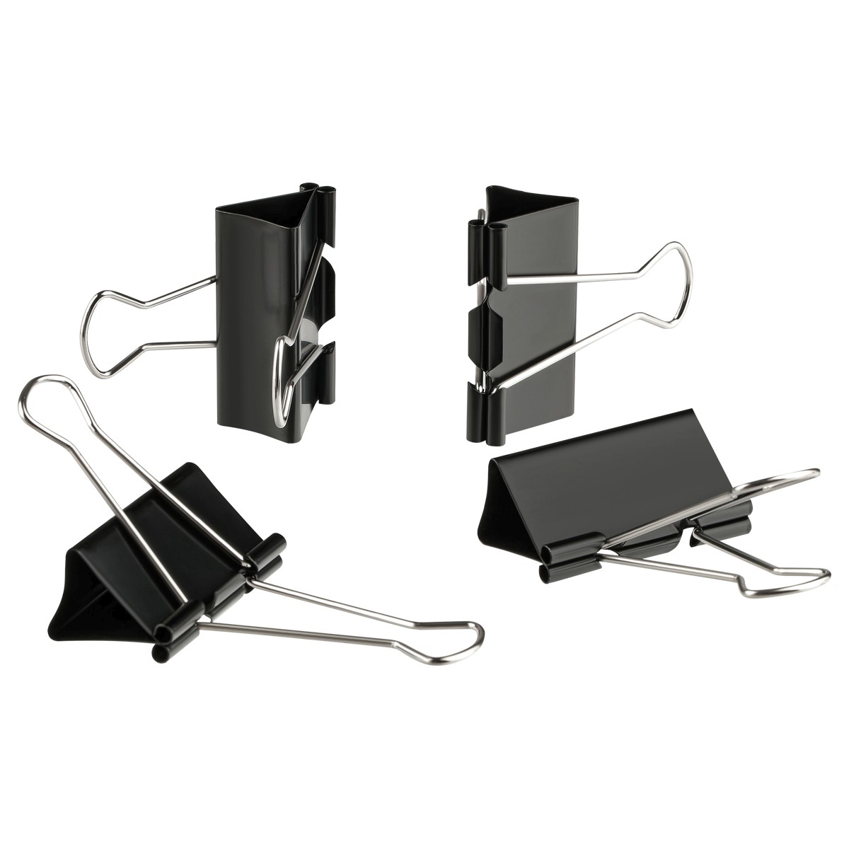 картинка Зажимы для бумаг 15 мм, 12 шт, черные, OfficeSpace, BCLBL15_1232 от магазина Альфанит в Кунгуре