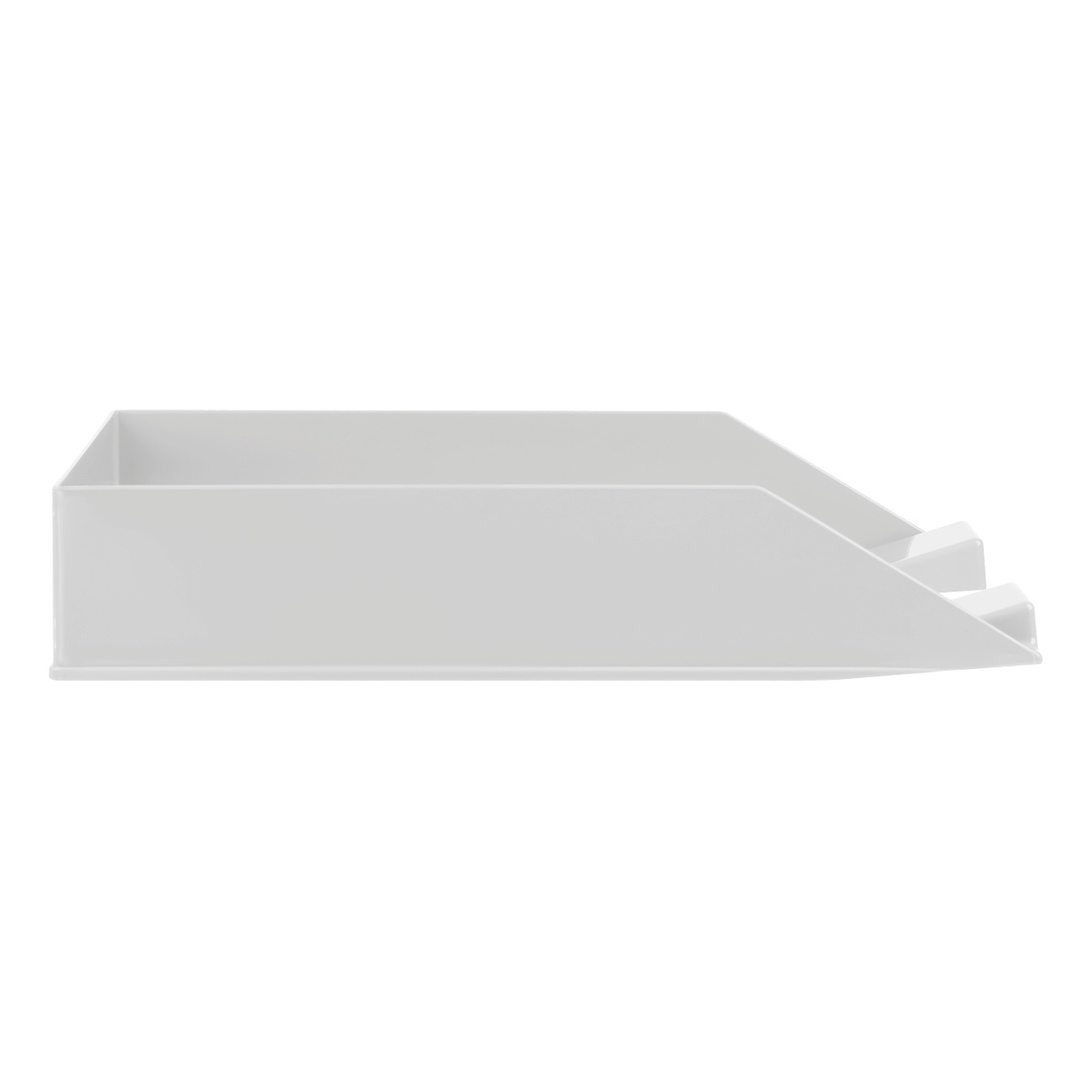 картинка Лоток для бумаг горизонтальный 1 отдел, пластик, белый, "Фаворит", СТАММ, ЛТГ-30501 от магазина Альфанит в Кунгуре
