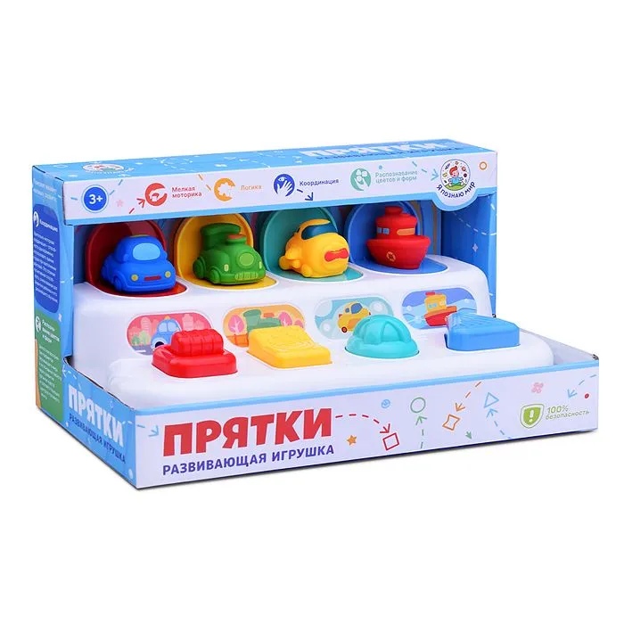 картинка Бизиборд, 25*13 см, в коробке, "Прятки", Y0076-2 от магазина Альфанит в Кунгуре