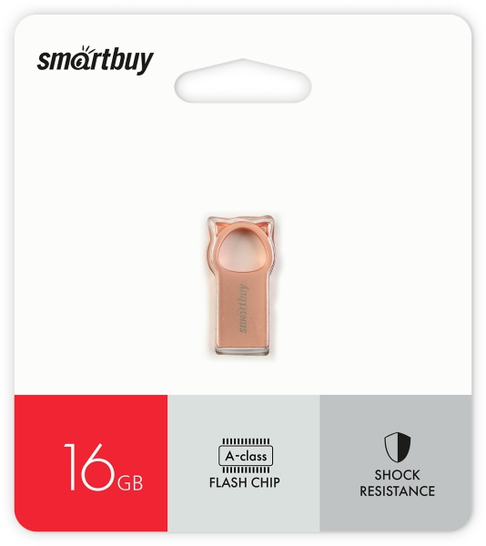 картинка Флеш-диск SmartBuy 16 GB, MC5 Metal Kitty, розовый, SB016GBMC5 от магазина Альфанит в Кунгуре