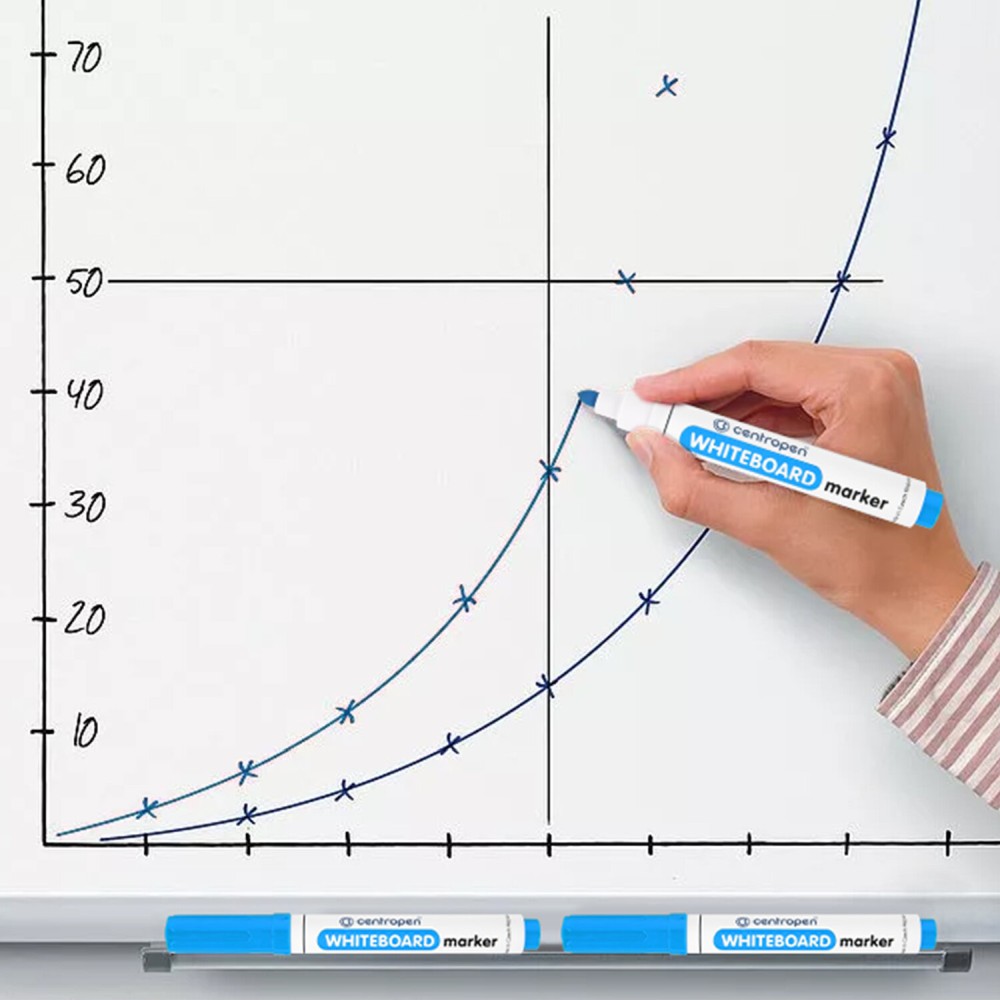 картинка Маркер для доски, 2,5 мм, голубой, "Dry-Wipe", CENTROPEN, 8559, 5 8559 0167 от магазина Альфанит в Кунгуре