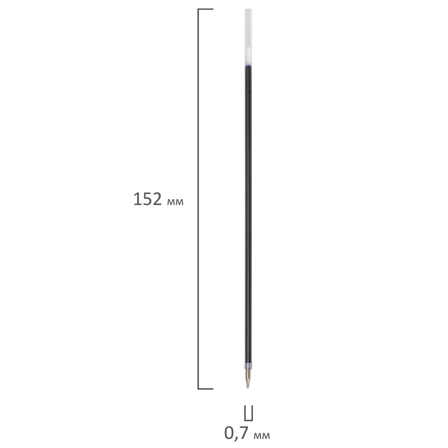 картинка Стержень шариковый масляный, 152 мм, 0,7 мм, стандартный наконечник, пластик, стандартный, синий, BRAUBERG, 170236 от магазина Альфанит в Кунгуре