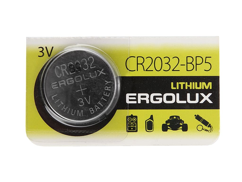картинка Батарейка CR 2032 круглая, 1*BI, Ergolux, ж12051 от магазина Альфанит в Кунгуре