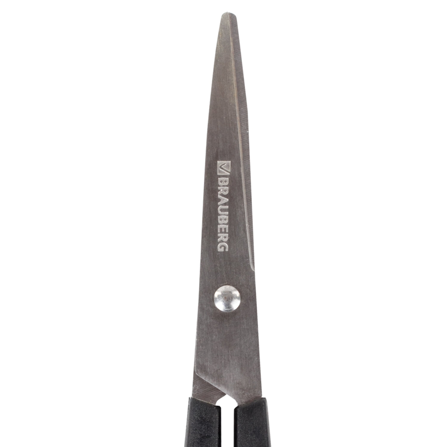 картинка Ножницы 160 мм, черный, классической формы, 2-х сторонняя заточка, "Standard", BRAUBERG, 237095 от магазина Альфанит в Кунгуре