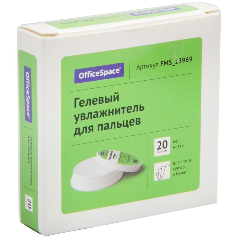 картинка Гель для увлажнения пальцев, 20 гр, гелевый, Office Space, FMS_13969 от магазина Альфанит в Кунгуре
