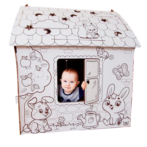 картинка Дом-раскраска, картон, "Мой домик", 4062599 от магазина Альфанит в Кунгуре