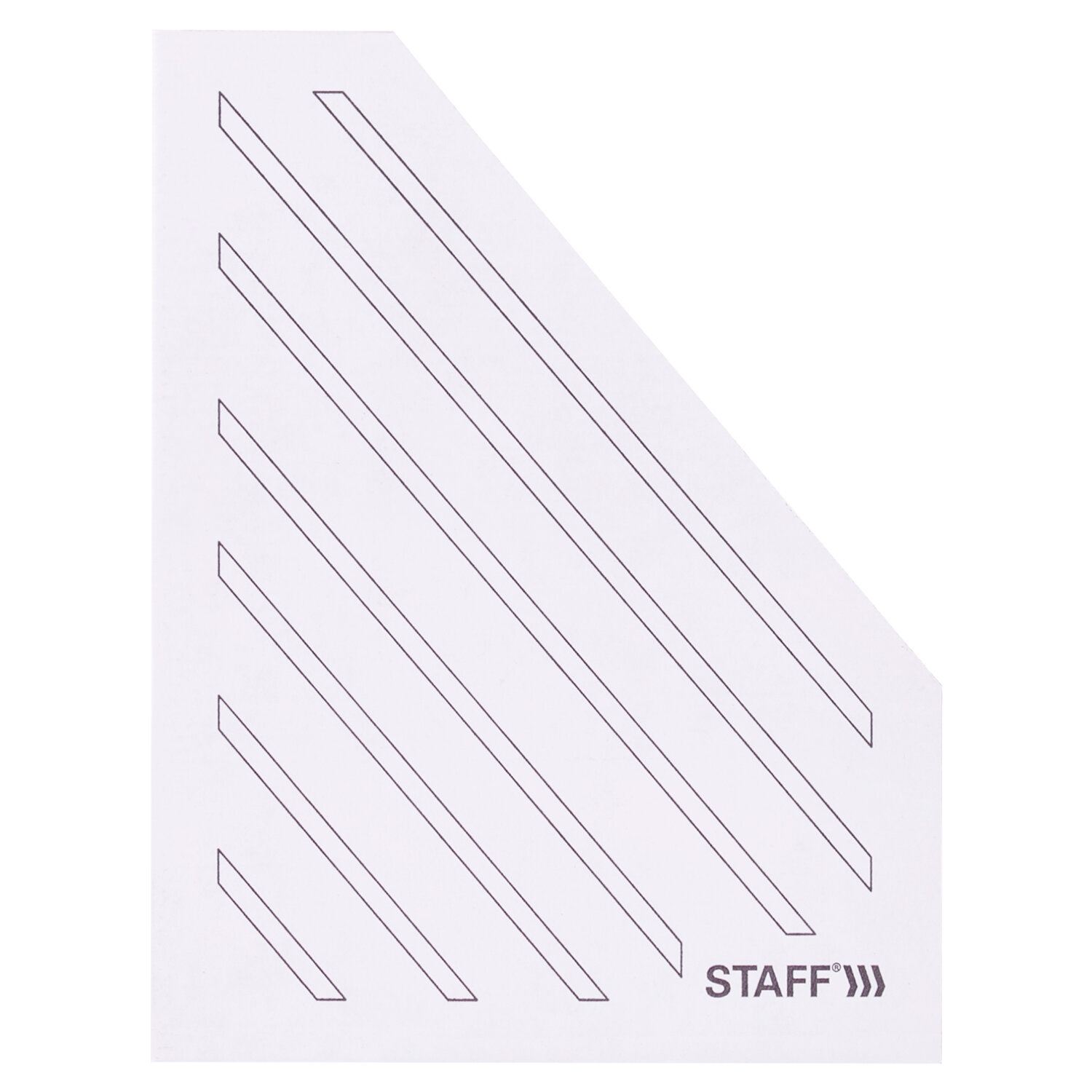 картинка Лоток для бумаг вертикальный 1 отдел, 320*250*150 мм, до 1400 л, микрогофрокартон, белый, STAFF, 128884 от магазина Альфанит в Кунгуре