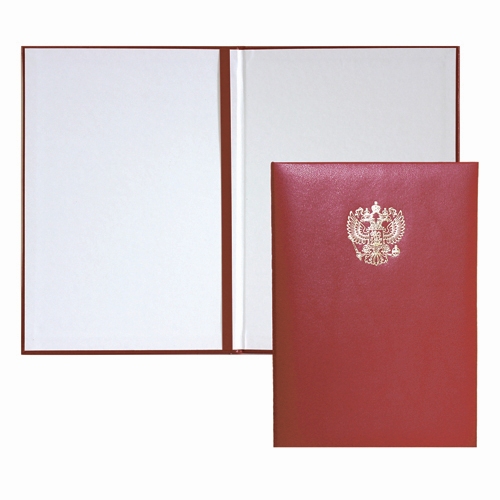 картинка Папка адресная, А4, бумвинил, бордовый, "Герб Росиии", deVente, 3078210 от магазина Альфанит в Кунгуре