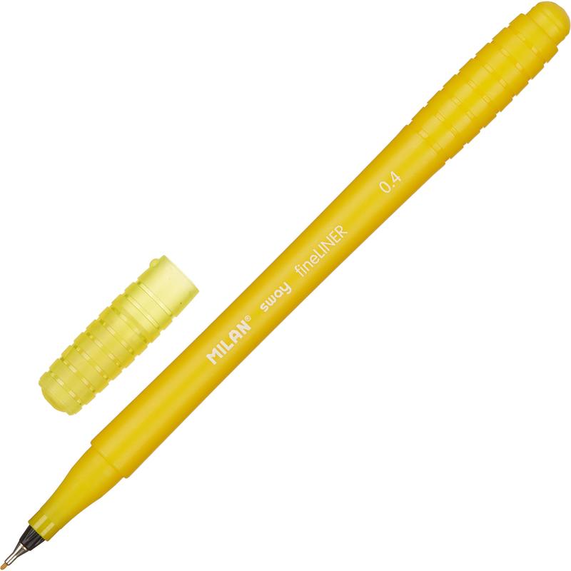 картинка Ручка капиллярная, 0,4 мм, желтая, "SWAY", Milan, 1280136 от магазина Альфанит в Кунгуре